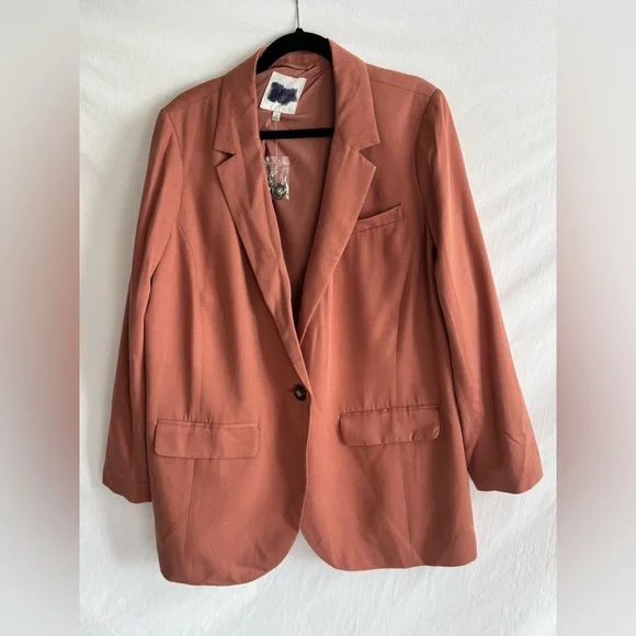 Madewell Women's Blazer in Dusty Rose - Picture 3 of 10